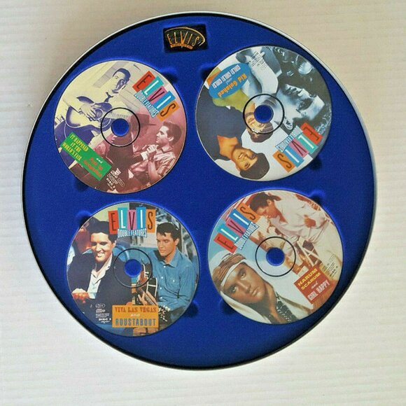ELVIS PRESLEY Double Features 4 CD BOX NM IMPORT Numbered Limited FILM CAN - Picture 5 of 8